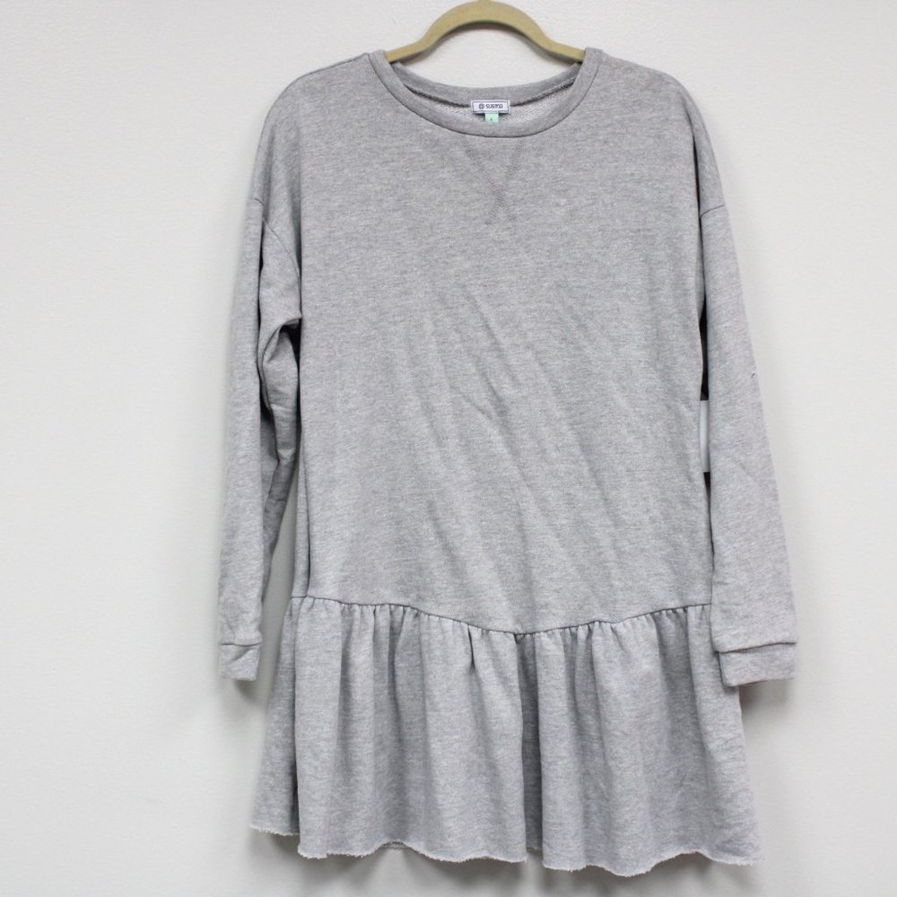 Susina Grey Light Heather Dress Size L